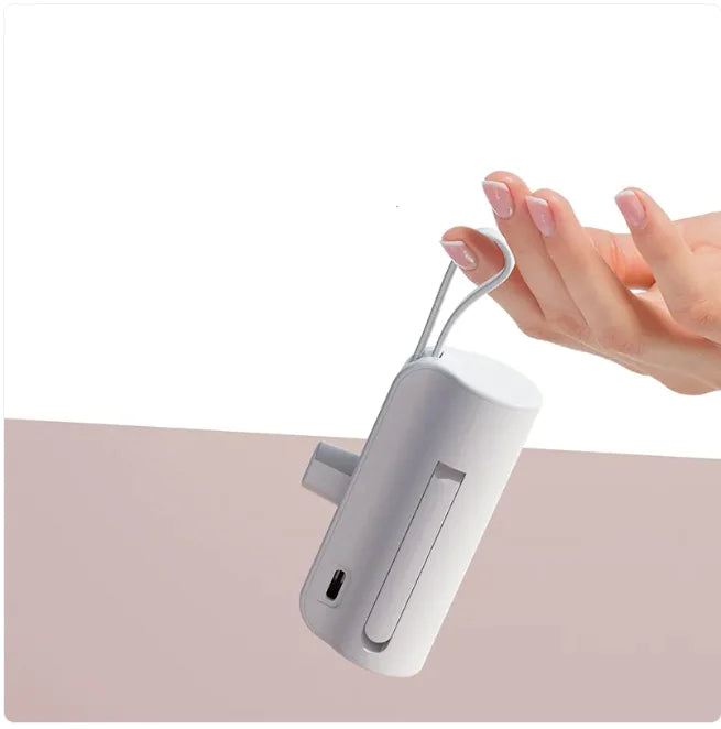 Portable Charger with Built-In Cables - 2000-10000mAh Power Bank, Lightning & USB-C