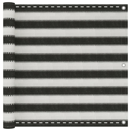 Balcony Privacy Screen HDPE 90x300 cm Anthracite and White