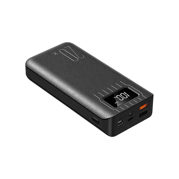 20K Dual-USB High-Capacity Power Bank with LED