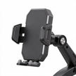 Adjustable phone cradle with side grips and lower supports on Dashboard Suction Phone Mount