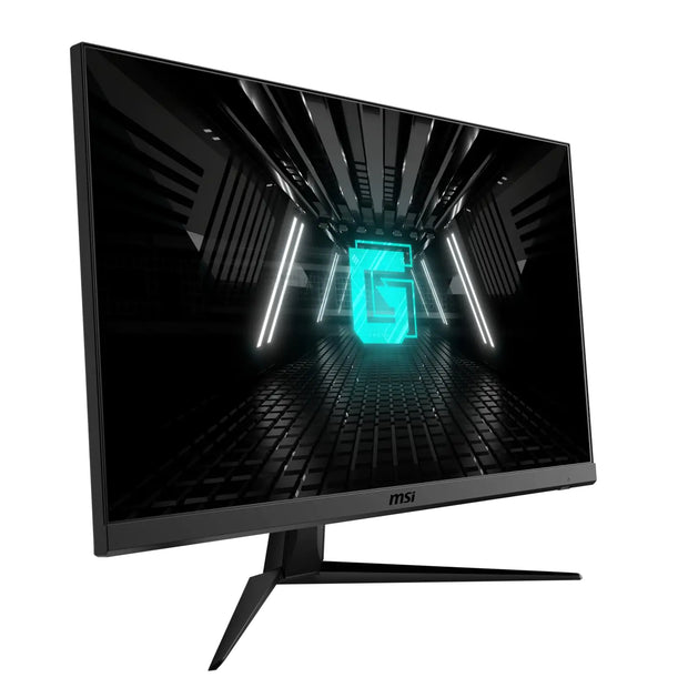 Gaming monitor with a futuristic design on a white background