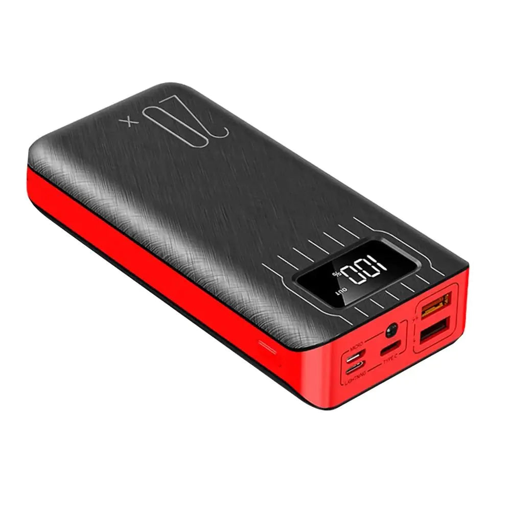 20K Dual-USB High-Capacity Power Bank with LED