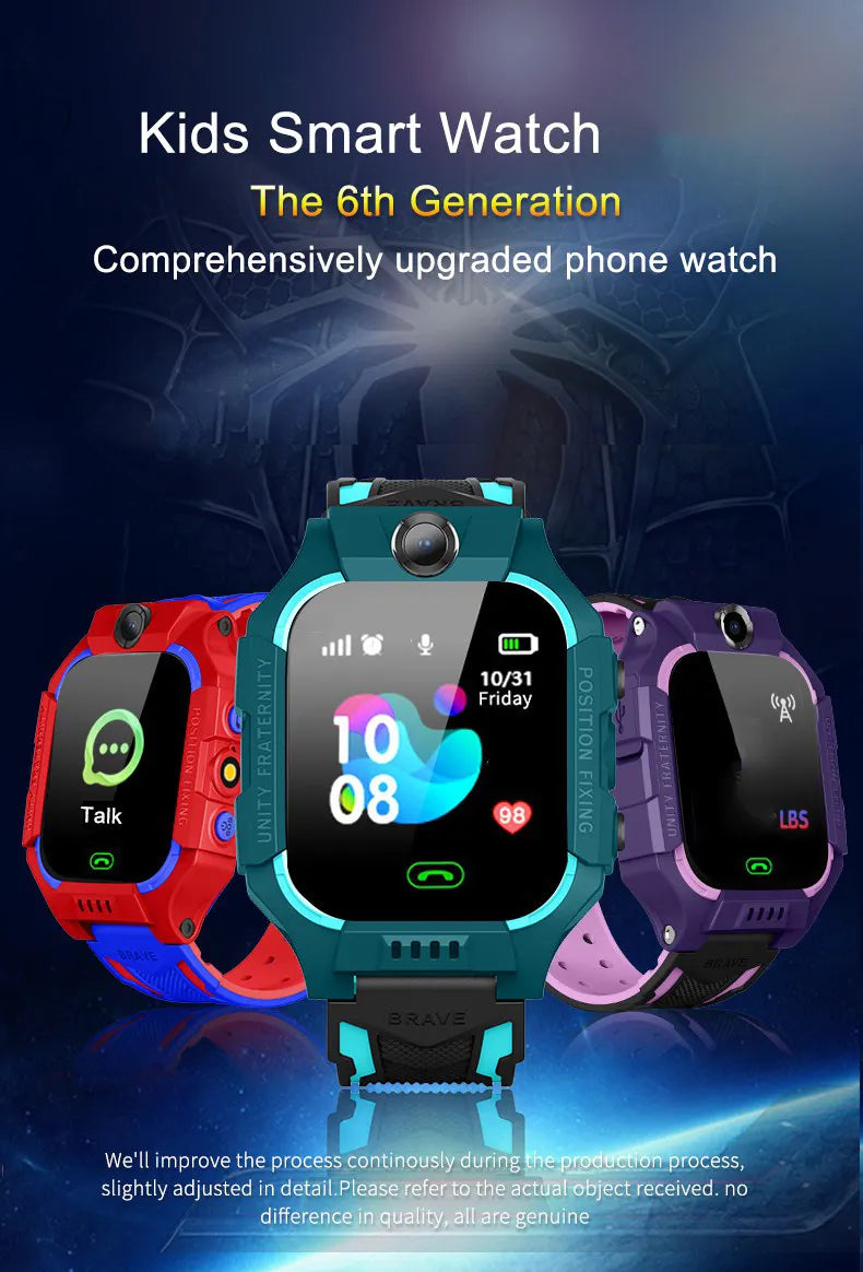 Kids GPS Smart Watch – Waterproof Safety Tracker with SOS & Calling Features