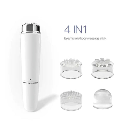4-in-1 Electric Facial Massager - Eye Massager for Dark Circles, Puffiness & Wrinkles