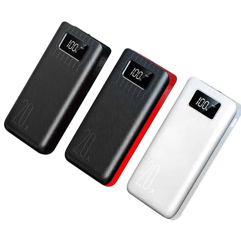 20K Dual-USB High-Capacity Power Bank with LED