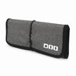 Gray Roll-Up Cable Organizer Wrap closed with elastic cord closure