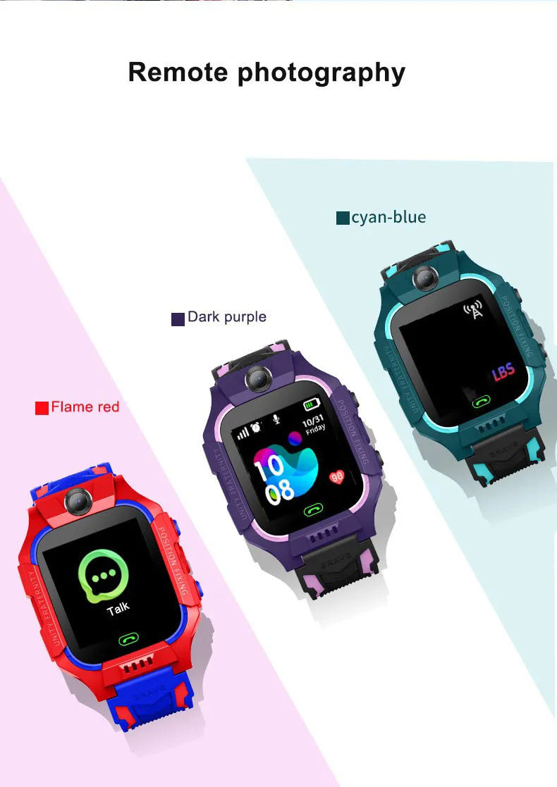 Kids GPS Smart Watch – Waterproof Safety Tracker with SOS & Calling Features
