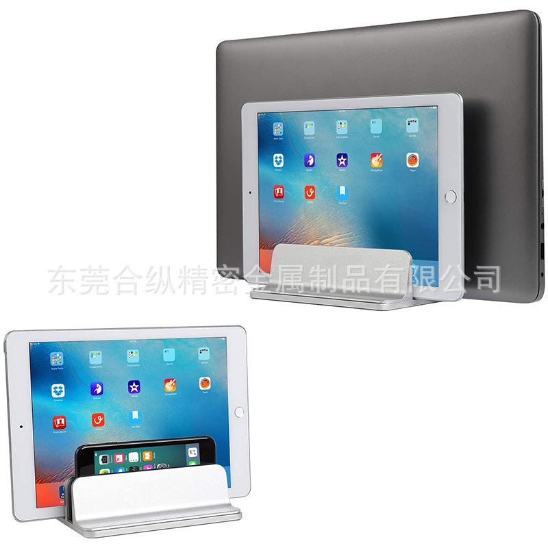 Dual-Slot Vertical Laptop Stand