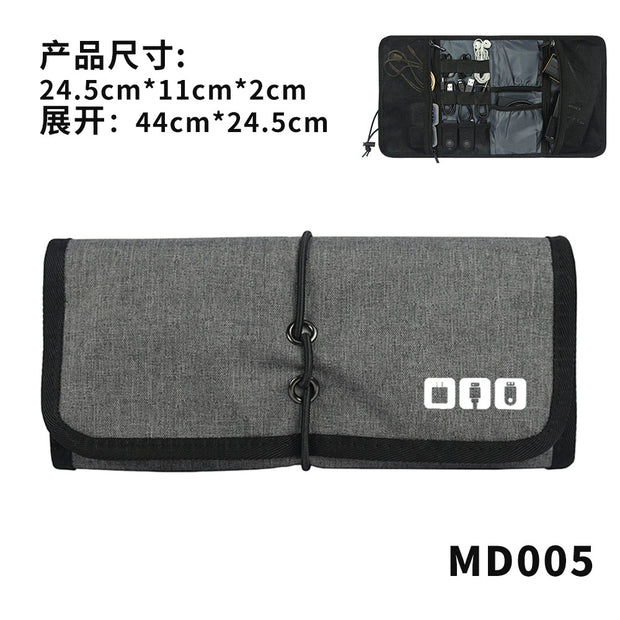 Roll-Up Cable Organizer Wrap