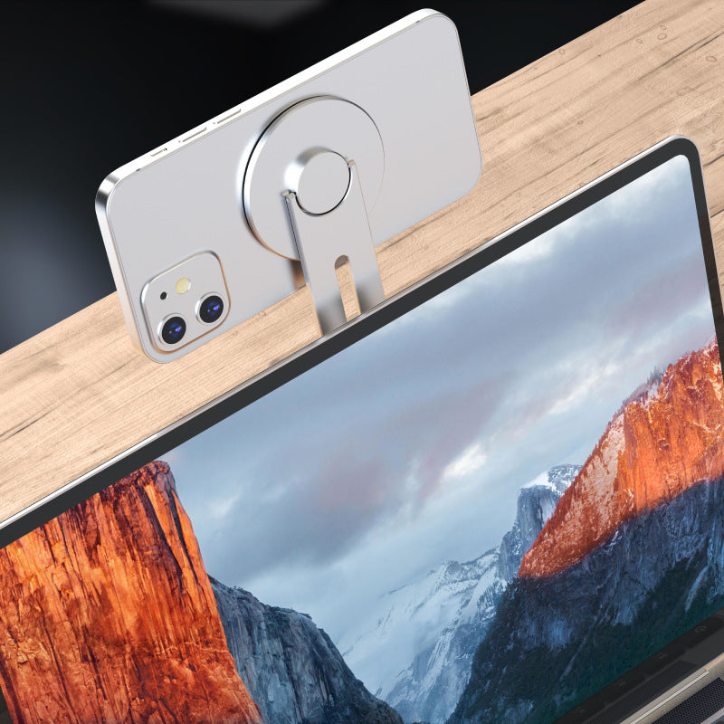 Magnetic Laptop-Side Phone Holder