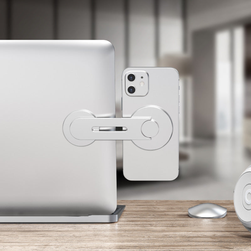 Magnetic Laptop-Side Phone Holder