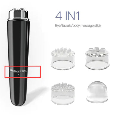 4-in-1 Electric Facial Massager - Eye Massager for Dark Circles, Puffiness & Wrinkles