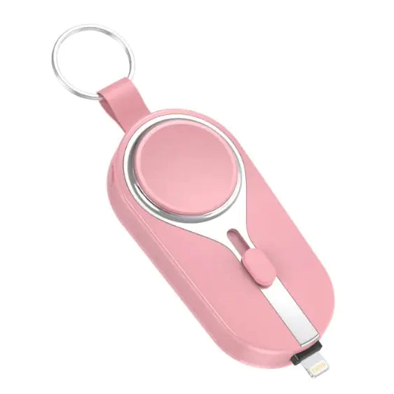 Mini Keychain Power Bank - Portable USB-C Charger for iPhone & Android