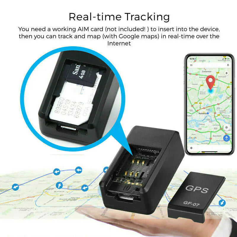 GF07 Compact GPS Vehicle Tracker GSM GPRS US