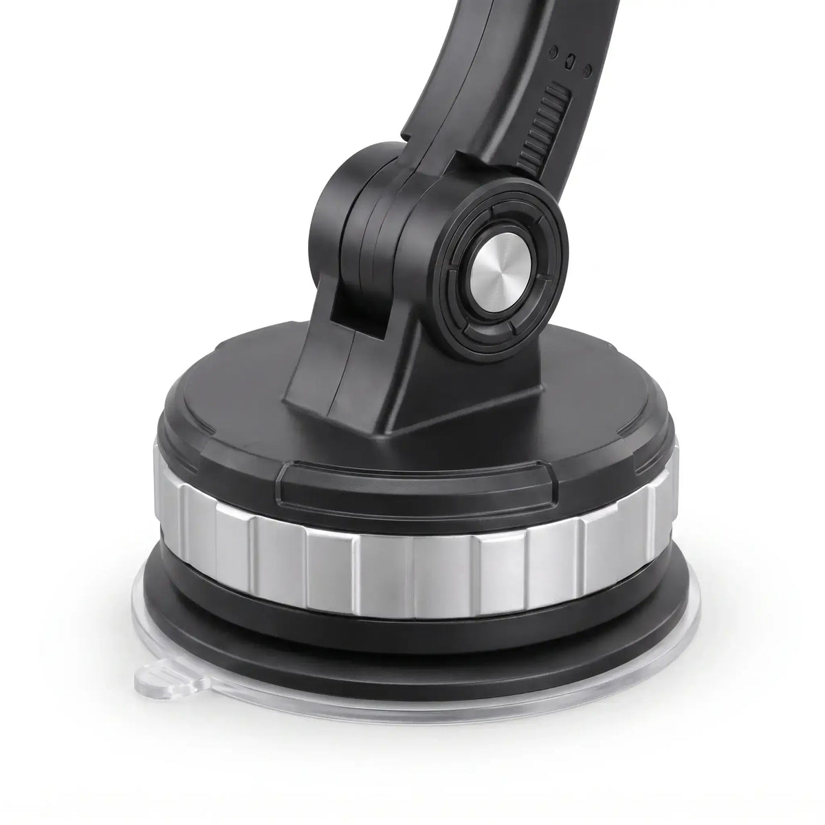Close-up of round suction-cup base and adjustment mechanism on Dashboard Suction Phone Mount