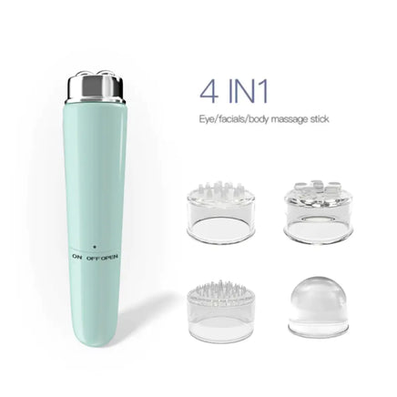 4-in-1 Electric Facial Massager - Eye Massager for Dark Circles, Puffiness & Wrinkles