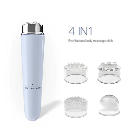 4-in-1 Electric Facial Massager - Eye Massager for Dark Circles, Puffiness & Wrinkles