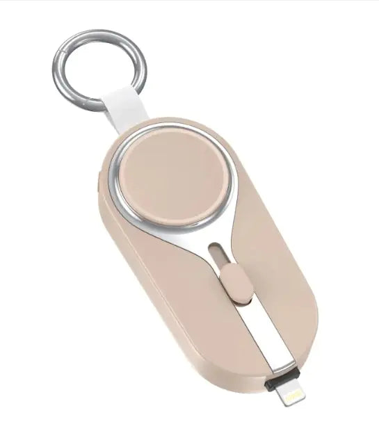 Mini Keychain Power Bank - Portable USB-C Charger for iPhone & Android