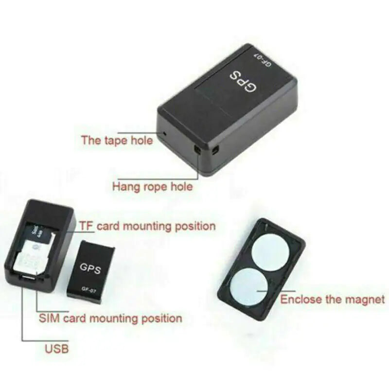 GF07 Compact GPS Vehicle Tracker GSM GPRS US