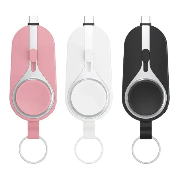 Mini Keychain Power Bank - Portable USB-C Charger for iPhone & Android