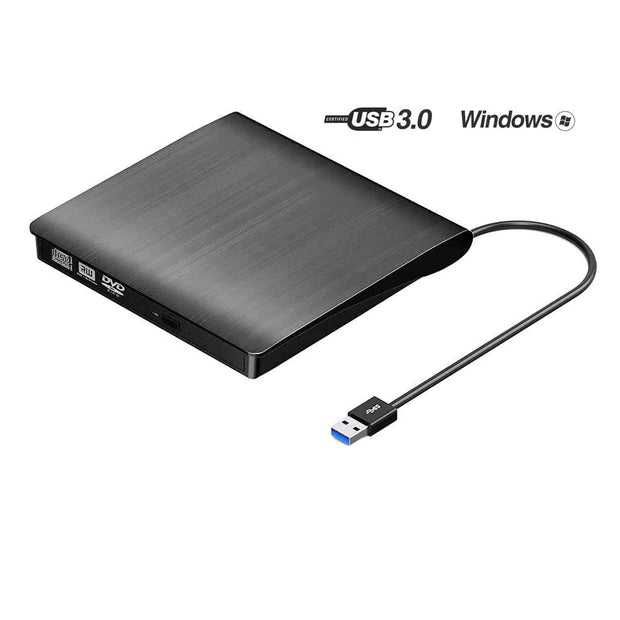 Slim External USB DVD/CD Writer for Mac and PC/Laptop