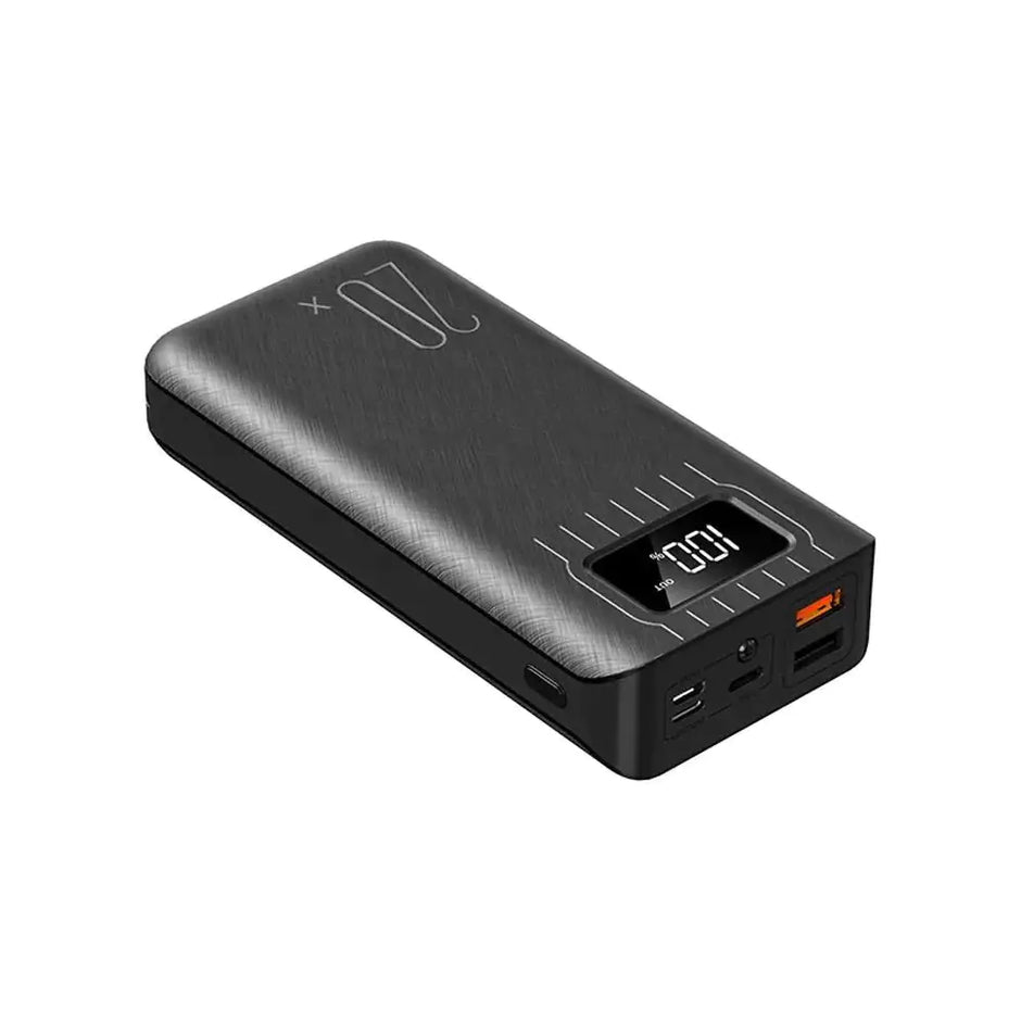 20K Dual-USB High-Capacity Power Bank with LED
